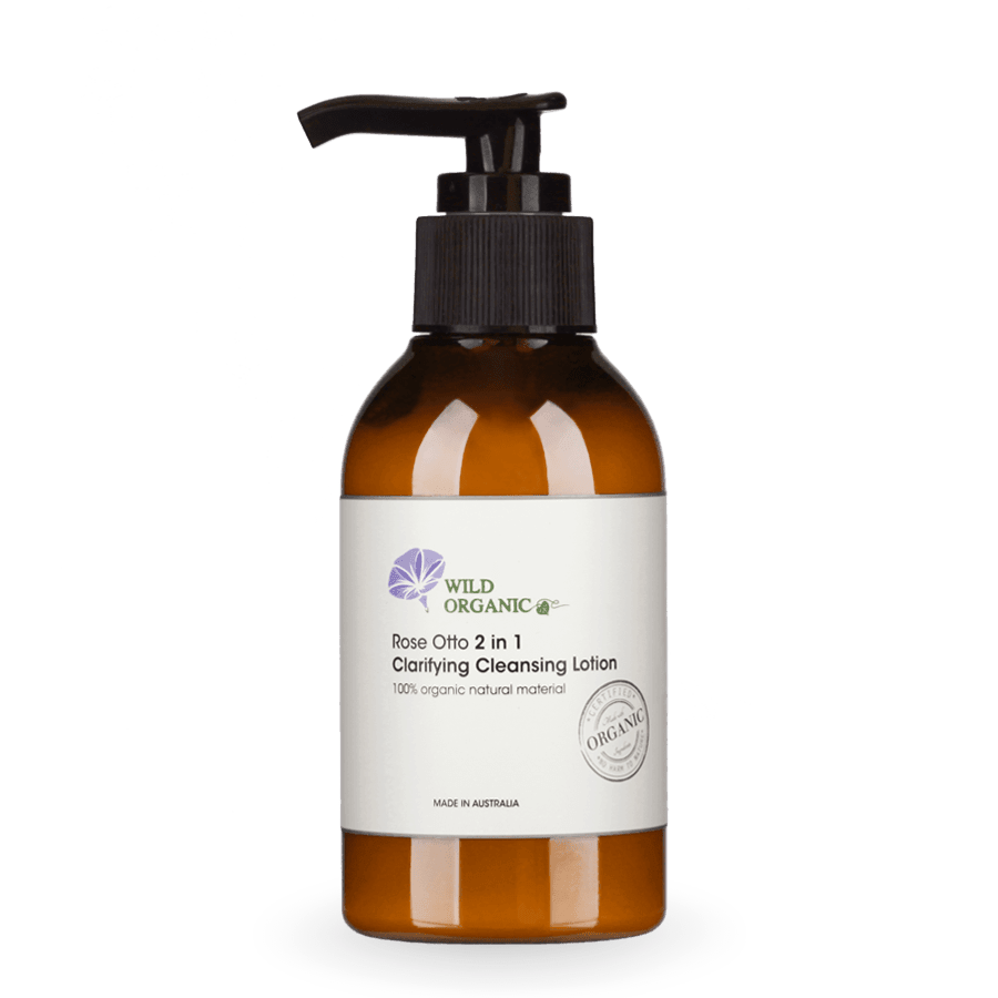 奧圖玫瑰2合1滋潤卸妝潔面乳 - Rose Otto 2 in 1 Clarifying Cleansing Lotion - Wild Organic