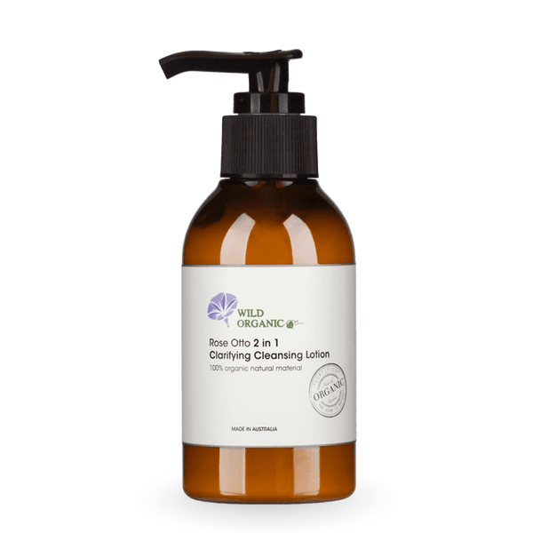 奧圖玫瑰2合1滋潤卸妝潔面乳 - Rose Otto 2 in 1 Clarifying Cleansing Lotion - Wild Organic