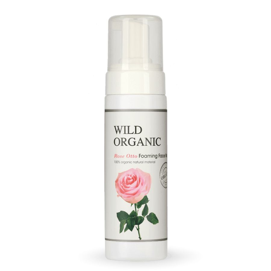有機奧圖玫瑰保濕潔面泡泡 - Rose Otto Foaming Face Wash - Wild Organic