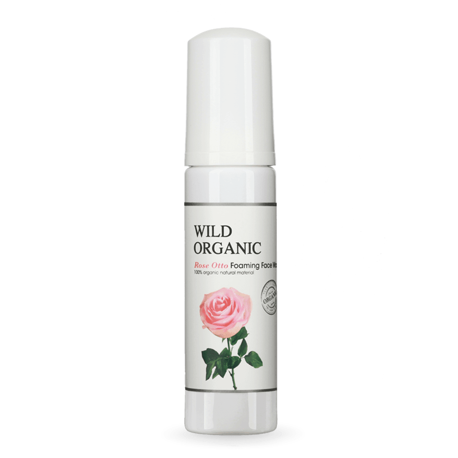 有機奧圖玫瑰保濕潔面泡泡 - Rose Otto Foaming Face Wash - Wild Organic