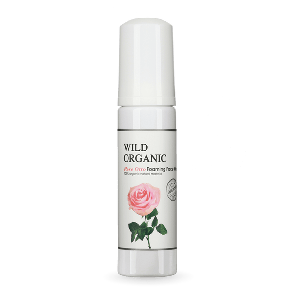 有機奧圖玫瑰保濕潔面泡泡 - Rose Otto Foaming Face Wash - Wild Organic